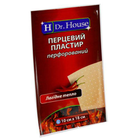 Пластир перцевий H Dr. House (Др.Хаус) 10 см х 18 см